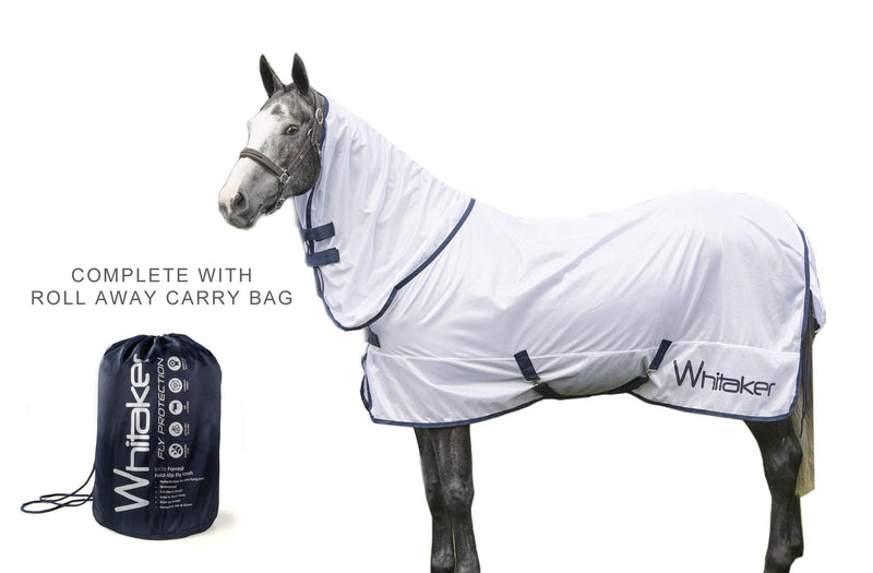 John Whitaker Farnhill Roll up Fly Rug White XL - PawsPlanet Australia