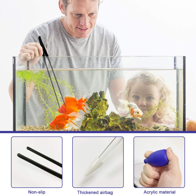 Coral Spot Feeder Tube Long and 2 Pieces Stainless Steel Straight and Curved Aquarium Tweezers Reptile Feeding Tongs - PawsPlanet Australia