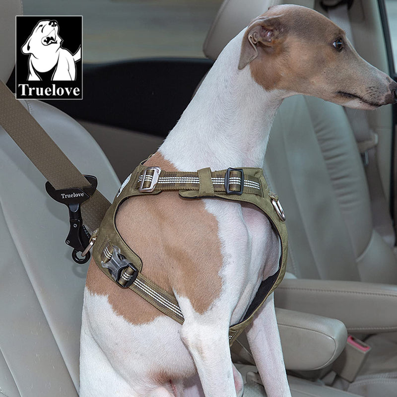 Vehicle Seat Belt Safety Buckle Lock, Fit Pet Collar or Harness Dog or Cat Car Travel Portable Lightweight Medium Black - PawsPlanet Australia