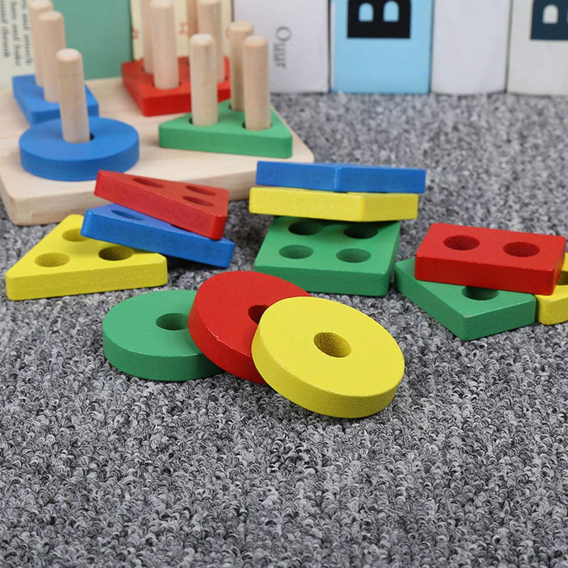 POPETPOP Bird Training Toys-Parrot Educational Toys, Bird Foraging Toys, Parrot Puzzle Toy Wooden Block Toy for Bird Hamster Budgies Parakeet Cockatiel African Grey Training - PawsPlanet Australia