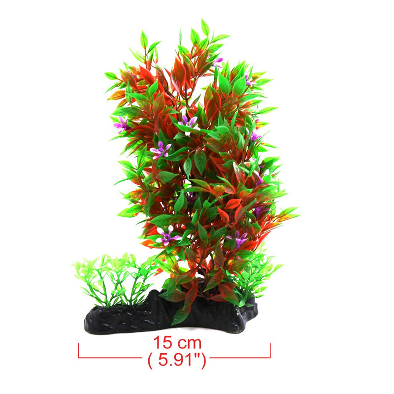 [Australia] - uxcell 7.8 Inch Red Green Plastic Aquarium Terrarium Landscaping Decor for Reptiles and Amphibians 