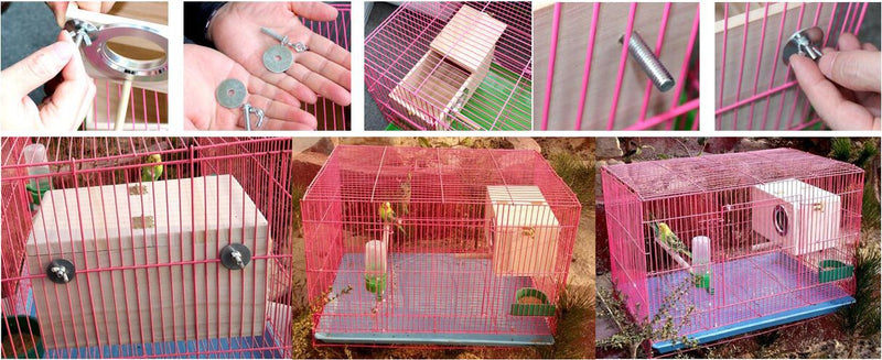 [Australia] - FITOOL Parakeet Nest Box, Budgie Nesting House, Breeding Box for Lovebirds, Parrotlets Mating Box 848102 