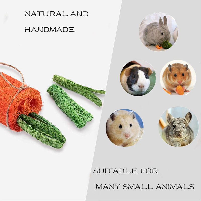 SINKOO Rabbit Chew Toys for Teeth Grinding, Bunny Toys Improve Dental Health for Hamsters, Chinchillas, Guinea Pigs… 1 - PawsPlanet Australia