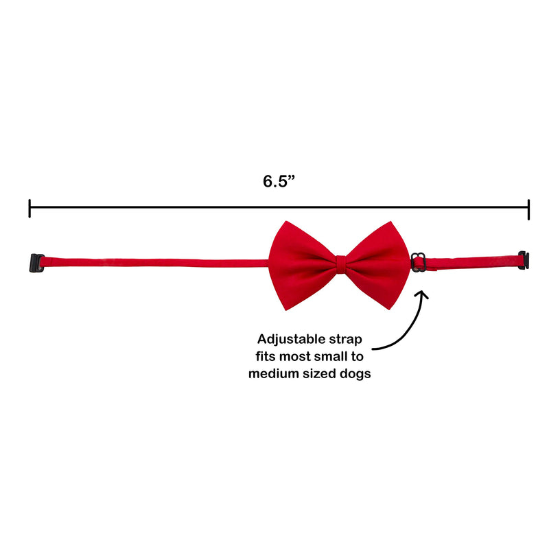 [Australia] - Companion Gear 70050 Holiday Pet Bow Tie, Small/Medium, Red 