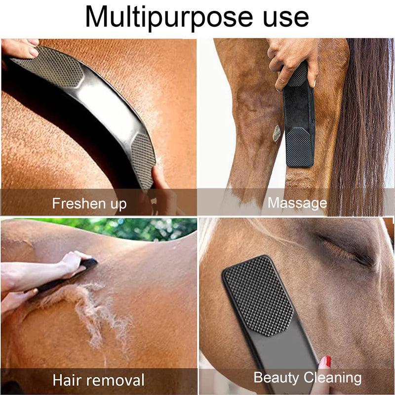 Horse Grooming Brush 6-in-1 Grooming Massage Horse Massage Comb Groomer for Horses Horse Brushes for Grooming, Painlessly Removing Loose Hair, Fur and Dirt - PawsPlanet Australia