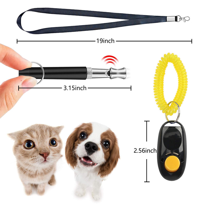 Dogs Whistle To Stop Barking Silent Control Recall Dog Training Clicker Adjustable Pitch Ultrasonic Dogs Training Kit with Lanyard For Puppy Small Medium And Large Breed Dog Professional Tool(3 Pack) - PawsPlanet Australia