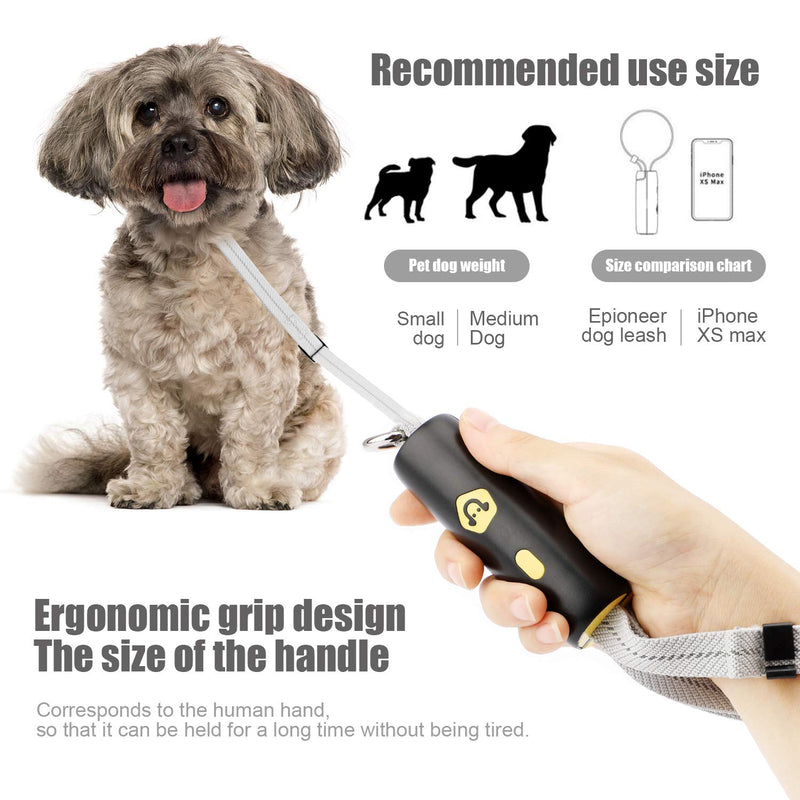 [Australia] - Epioneer Dog Leash Explosion-Proof and Small Dog Leash for Dogs, Cats and Pets, Elastic Dog Leash, with Non-Slip Handle and Reflective Strips, Free 15 Poop Bags 