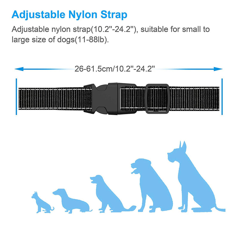 [Australia] - Dog Bark Collar -7 Adjustable Sensitivity and Intensity Levels-Dual Anti-Barking Modes Rechargeable/Rainproof/Reflective -No Barking Control Dog shock Collar for Small Medium Large Dogs 