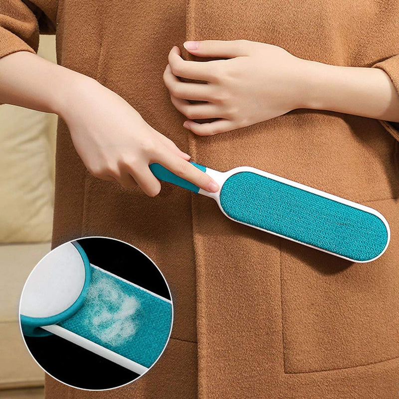 Nado Care Pet Hair Remover, Lint Brush with Self-Cleaning Base, Double Sided Remove Dog, Cat Hair from Furniture, Car, Bed and More - PawsPlanet Australia