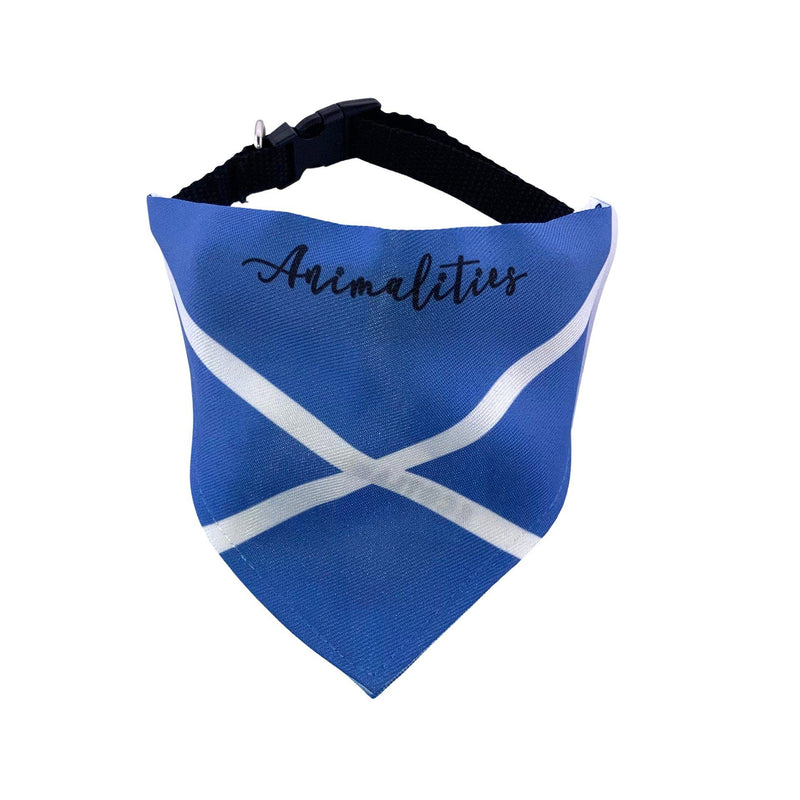 Scottish Flag Double Sided Slip-On Pet Bandana for Dogs, Cats and Rabbits Scottish Flag S - PawsPlanet Australia