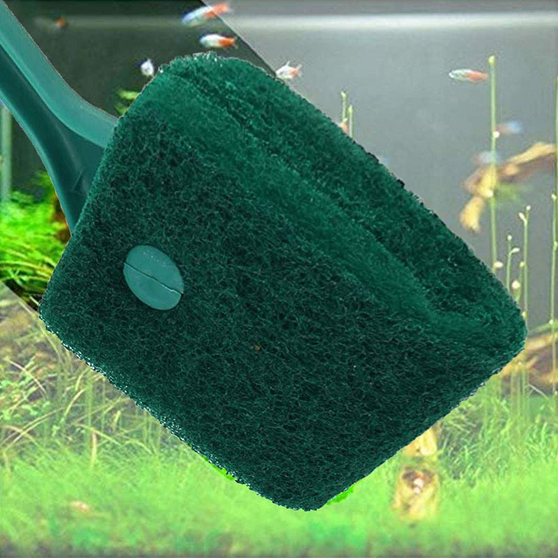 [Australia] - Ailinda Double-Sided Fish Tank Aquarium Cleaning Sponge Brush Green 