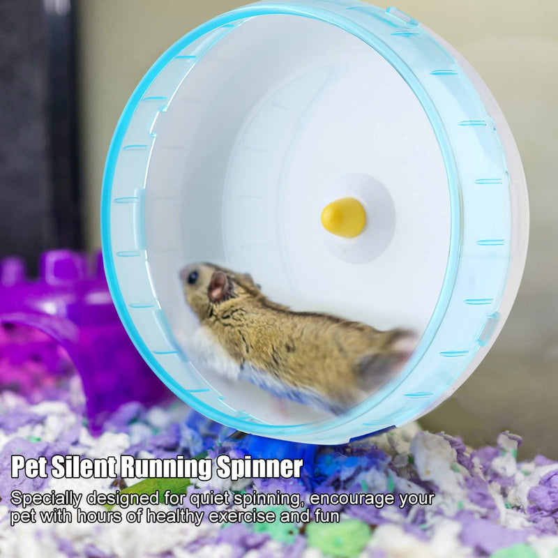 iFCOW Hamster Running Wheel, 21 cm Pet Mouse Mice Gerbil Rats Silent Running Spinner Exercise Wheel Toy (Bracket NOT INCLUDED) Bracket NOT INCLUDED - PawsPlanet Australia