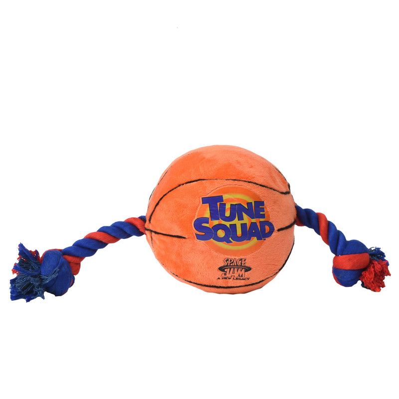 LOONEY TUNES Space Jam 2 Tune Squad Toys, Basketball Dog Toys, Dog Balls, Dog Toy Balls, Dog Rope Toy, Dog Squeak Toys from Looney Tunes Space Jam 2 - Warner Bros Dog Toys - Looney Tunes Toys Basketball Rope - PawsPlanet Australia