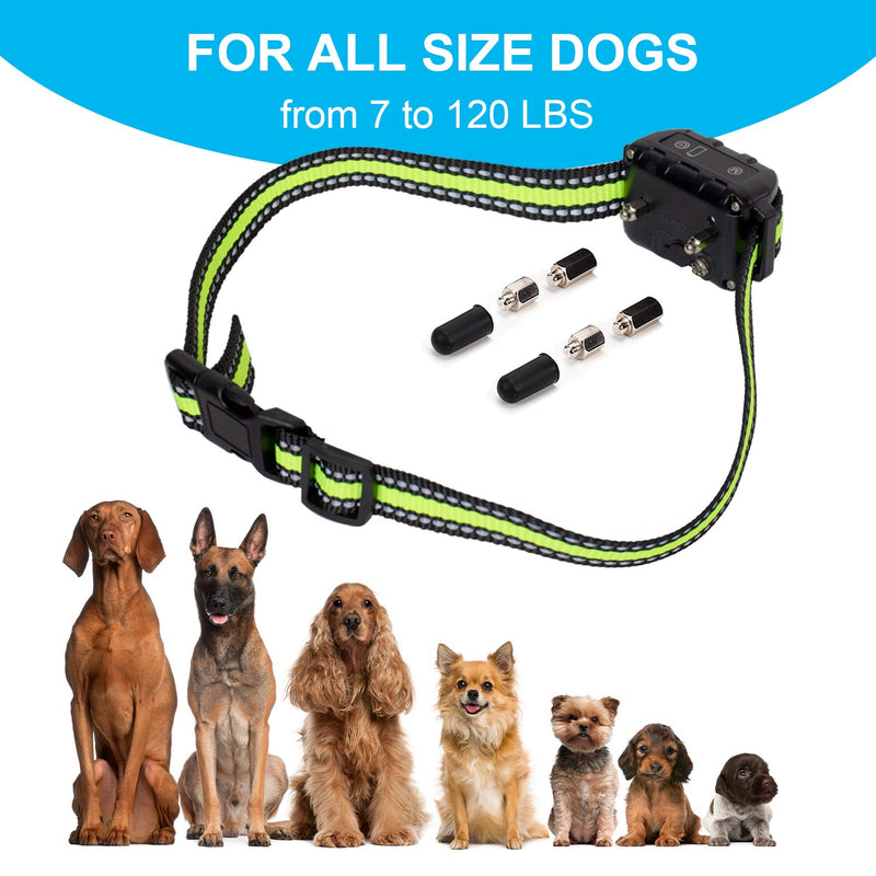 Bark Collar [ Newest 2019 Upgraded ] Rechargeable Shock Training Collar with IP67 Waterproof and Smart Detection Module w/Triple Anti Barking Modes: Beep/Vibration/Shock for Small/Medium/Large dogs Silver-B02 - PawsPlanet Australia