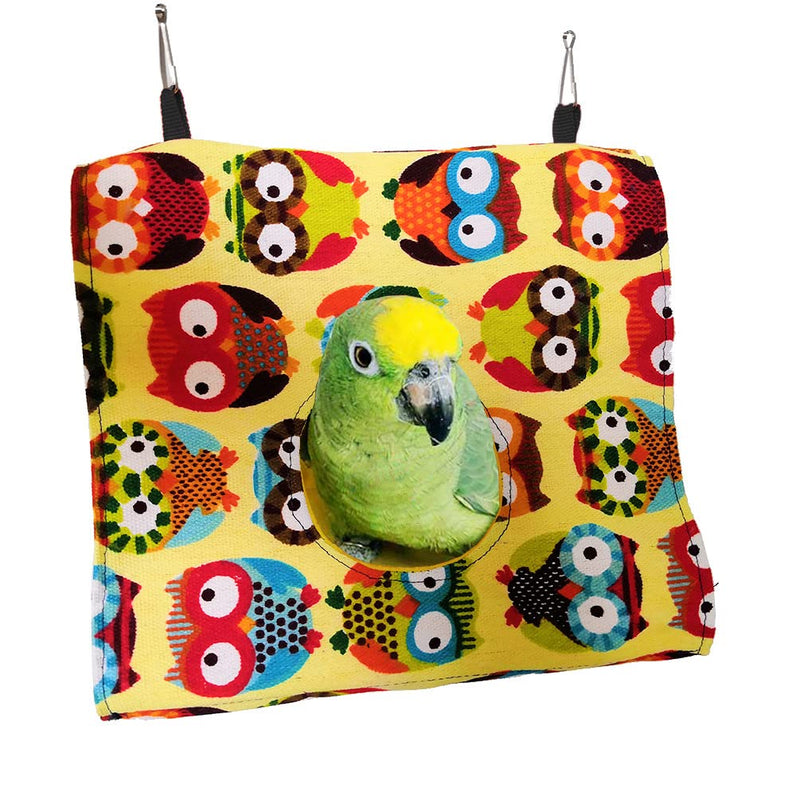 TeTupGa Winter Warm Bird Nest Parrot Cage Soft Plush Fluffy Hammock Hamster Small Pets Bed Bird Hut Macaw Cockatoo African Budgie Nest (S) S - PawsPlanet Australia