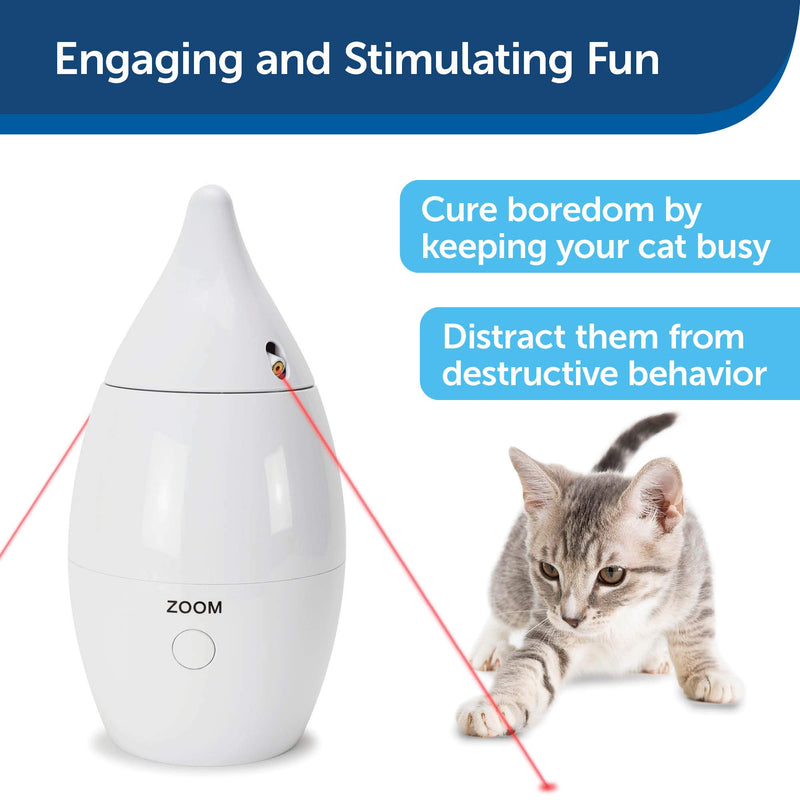 PetSafe Zoom - Automatic, Interactive, Rotating Laser Cat Toy with Two Lasers - PawsPlanet Australia