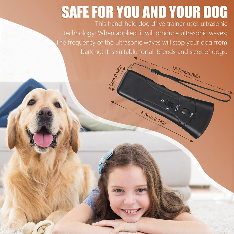 Handheld Dog Repeller Trainer Dual-Channel Dog Repeller Ultrasonic Handheld Dog Training Tool to Avoid Dog Barking Device for Dog Training and Walking - PawsPlanet Australia