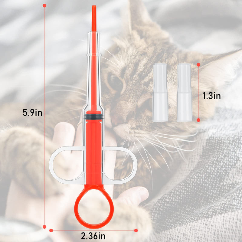 Nuanchu 4 Pieces Cat Pill Shooter Dog Pill Dispenser Pet Piller Pill Gun Pet Tablet Syringe Pusher Soft Tip Pet Medicine Feeder Pill Giver for Feeding Small Animals Blue - PawsPlanet Australia