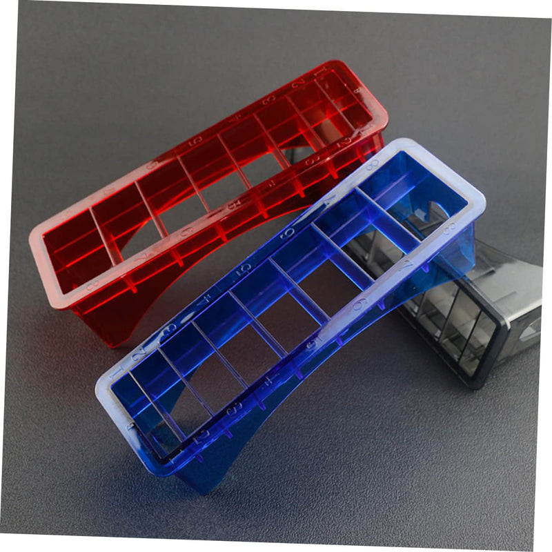 BIUDECO Hairdressing Tool Hair Clipper Comb Box Clipper Limiter Comb Holder Clipper Guard Holder Guide Comb Organizer Storage Protector Red Plastic Hairdresser Organizer Guide Comb 22x6.6cm Red - PawsPlanet Australia