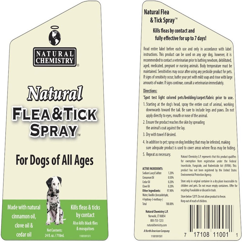 Natural Flea & Tick Spray for Dogs 24oz - PawsPlanet Australia