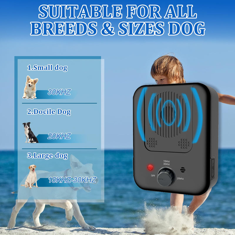 Anti Barking Device - Dog Barking Control Devices with 3 Modes, 33ft Range Ultrasonic Dog Bark Deterrent Devices for Indoor & Outdoor Large Small Dog - PawsPlanet Australia