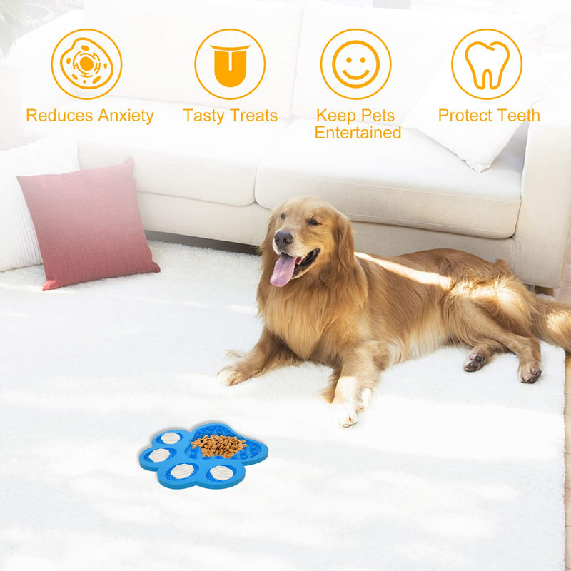 Lick Mat for Dogs & Cats, MOUNTDOG 2 Pack Pet Licking Mat for Boredom and Anxiety Reduction | Calming Peanut Butter Dispenser | Bath Distraction & Grooming, Lick Pad Perfect for Food, Treats, Yogurt - PawsPlanet Australia