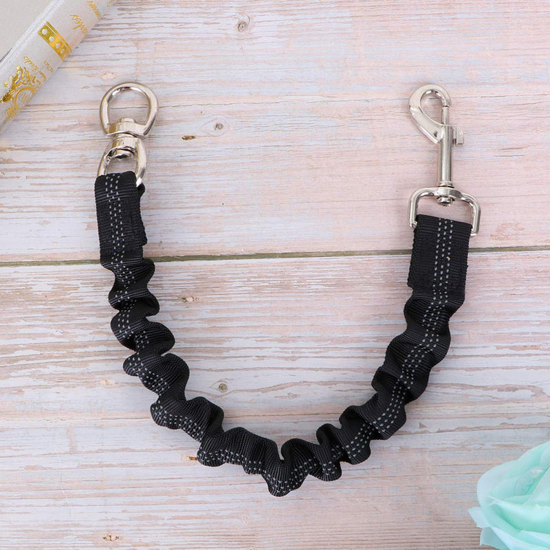 UKCOCO Pet Dog Shock Absorber Elastic Puppy Bungee Buffer Reflective Nylon Dog Leash Extension for Walking Running Training Dog Accessories (Black) - PawsPlanet Australia