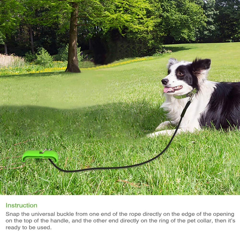 [Australia] - Dog Tie Out Cable - Dog Stake with Dog Toys for Aggressive Chewers,Dog Leash for Small Medium Large Dogs Tie Out Cable Great for Camping or the Garden, Suitable for Harness, Leash & Chain Attachments Green 