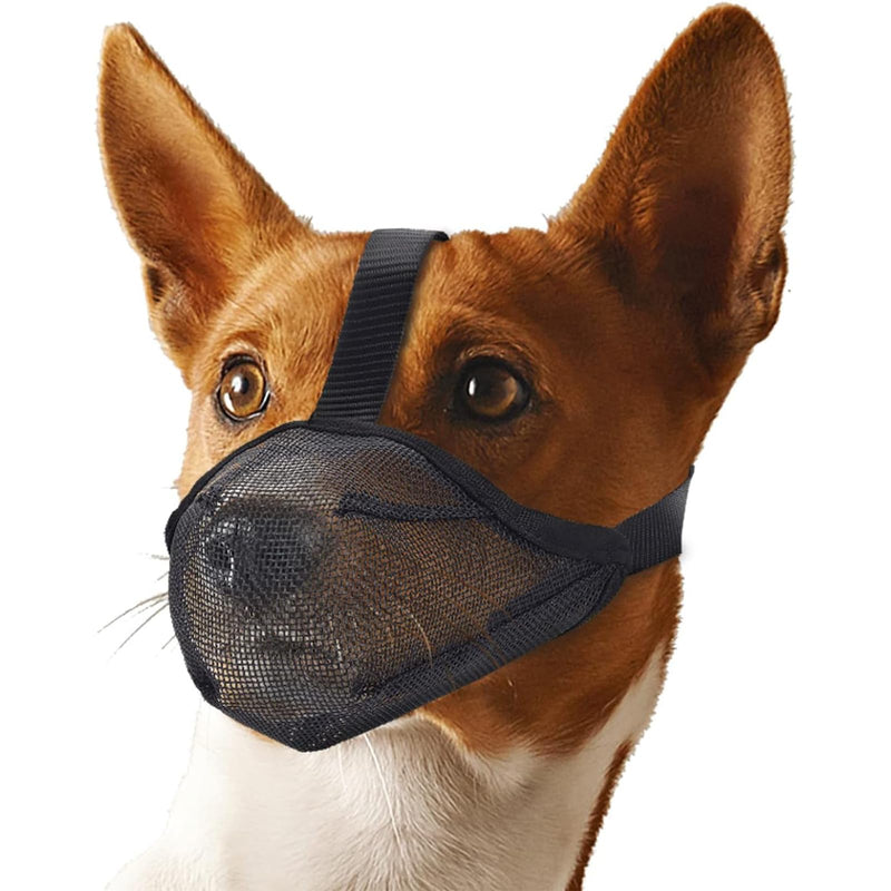 Dog Muzzle, Muzzle for Dogs, Dog Muzzle, Dog Muzzle with Rounded Mesh and Adjustable Loop, Dog Muzzle for Small Medium and Large Dogs Prevents Biting (M) - PawsPlanet Australia