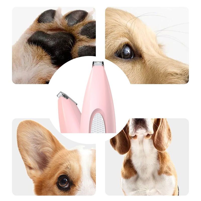 Dog Paw Low Noise Grooming Clippers, Electric Pet Hair Trimmer, USB Rechargeable Electric Silent Shaver, Pet Paw Foot Hair Clippers, Dog Clippers Kit - PawsPlanet Australia