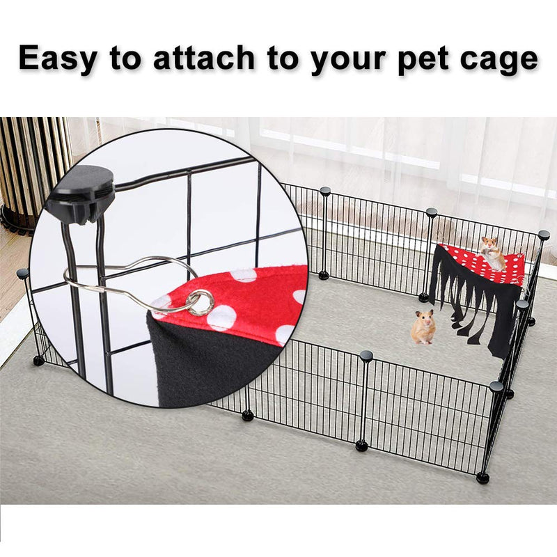 WishLotus Hamster Hideout, Small Animal Hideaway Tent Fleece Forest Pet Cage Accessories Nest Bedding for Guinea Pig Chinchilla Hedgehog Rat Squirrel Ferret Dwarf Bunny (Blue+Grey) Blue+Grey - PawsPlanet Australia