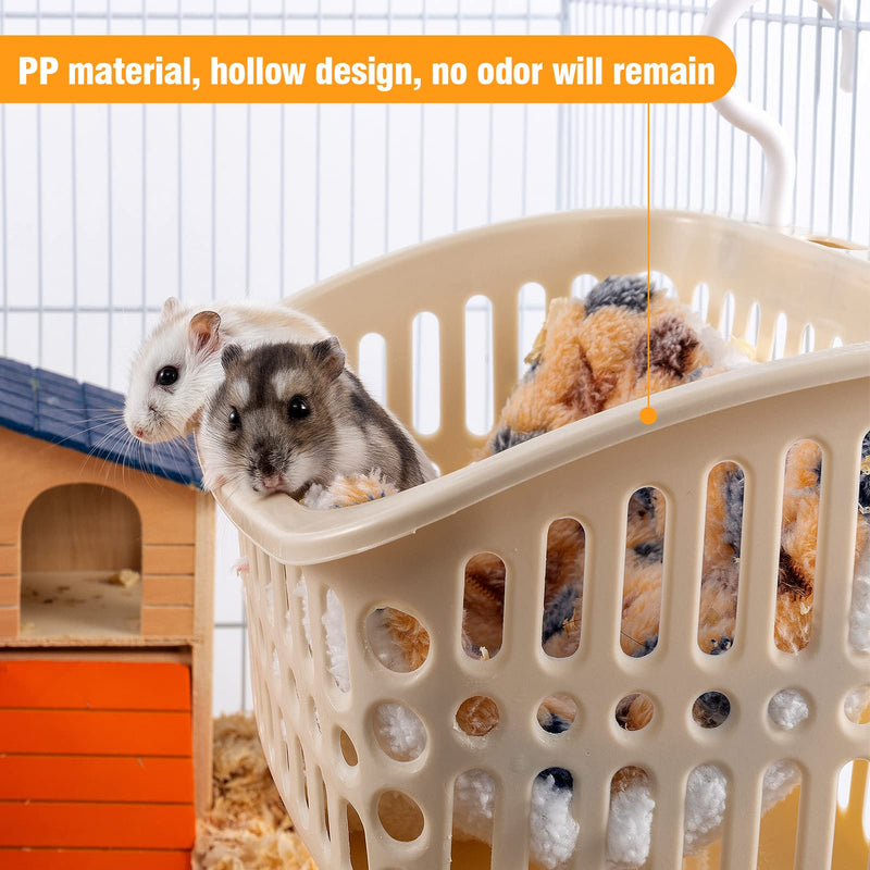 Hamster Hanging Bed with Soft Pad- Hamster Hammock Warm Bed Hanging in The Cage- Rat Bed Rat Cage Accessories and Habitats for Rat Hamster Flying Rat Bird Guinea Pig(Off-White) - PawsPlanet Australia