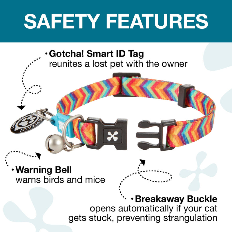 Max & Molly Urban Pets Smart ID Cat Collar - Summertime - 1 Size - PawsPlanet Australia
