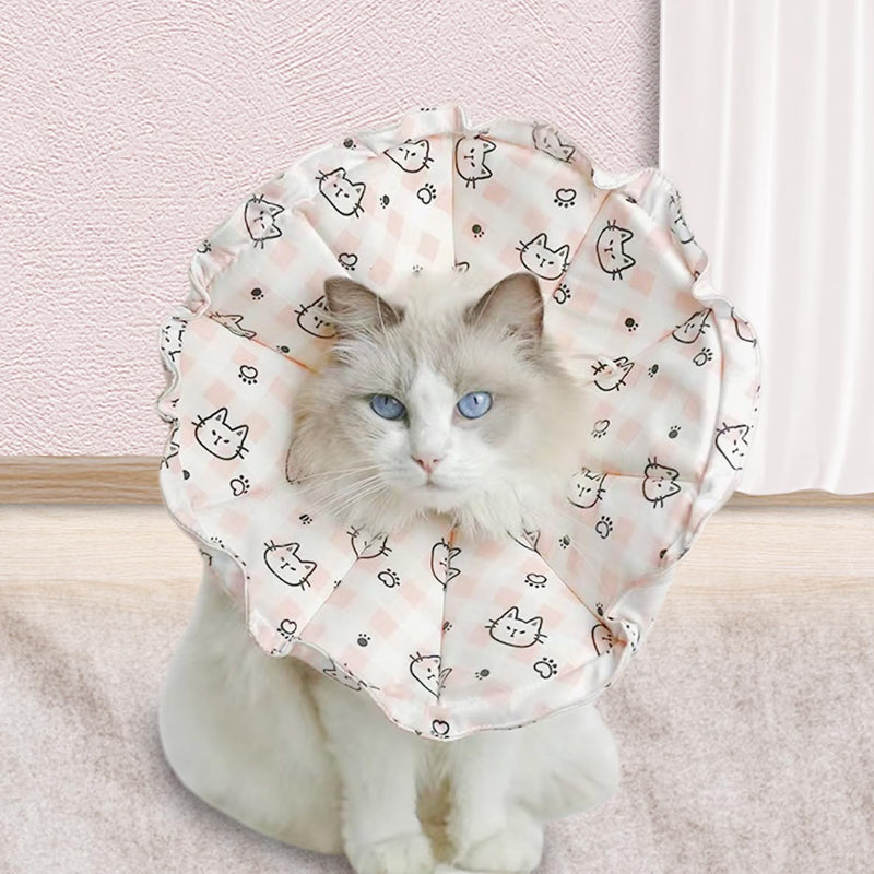 Neck Brace for Cats Soft Neck Brace Cat Collar for Cats After Surgery Neck Brace Cat Soft for After Surgery Prevents Licking Wounds (Size S) - PawsPlanet Australia
