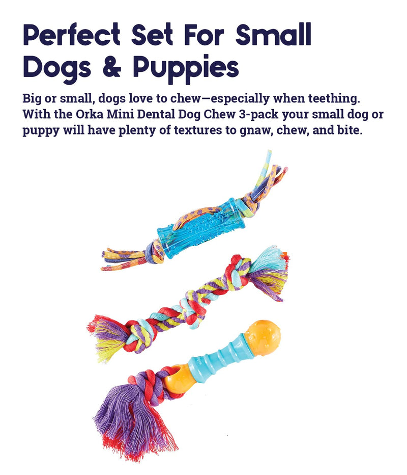 Petstages Dental and Teething Dog Chew Toys Dental Chew 3 Pk - PawsPlanet Australia
