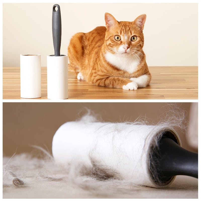 8 rolls of lint roller for clothing, lint roller for animal hair, 480 sheets of self-adhesive paper with 1 dispenser, lint rollers for clothing, sofa, carpet, hair, dust, dog fur, cat fur, bed - PawsPlanet Australia