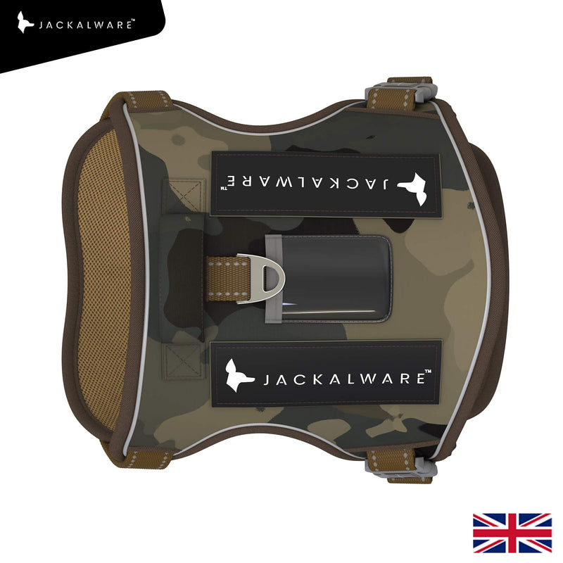 Jackalware Comfort Fit No Pulling Easy Adjustable Reflective Padded Dog Harness Front and Back Clip Training and Everyday wear - from Family owned UK Company (M, Camouflage) M - PawsPlanet Australia