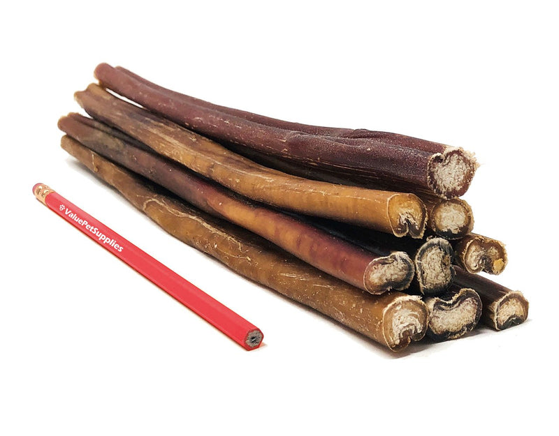 [Australia] - ValueBull Premium Bully Sticks, Thick 12 Inch, 10 Count - All Natural Dog Treats, Angus Beef Pizzles, Rawhide Alternative 