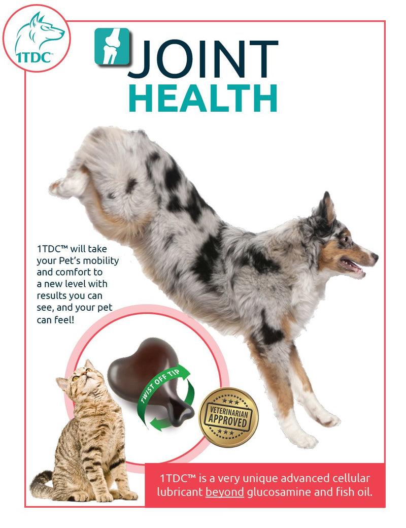 1TDC Dual Action Natural Support – Twist Off Soft Gels – Delivers 4 Major Health Benefits for Dogs & Cats – Supports Oral Health, Hip & Joint Health, Muscle & Stamina Recovery, Skin & Coat Health 30 - PawsPlanet Australia