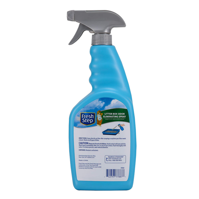 Fresh Step Cat Litter Box Odor Eliminating Spray | Cat Deodorizer Spray For Litter Box, 24 Ounces - PawsPlanet Australia