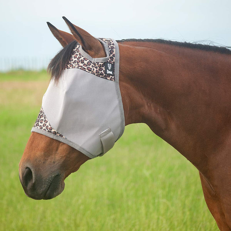 Cashel Company Leopard Crusader Fly Mask Leopard Yearling - PawsPlanet Australia
