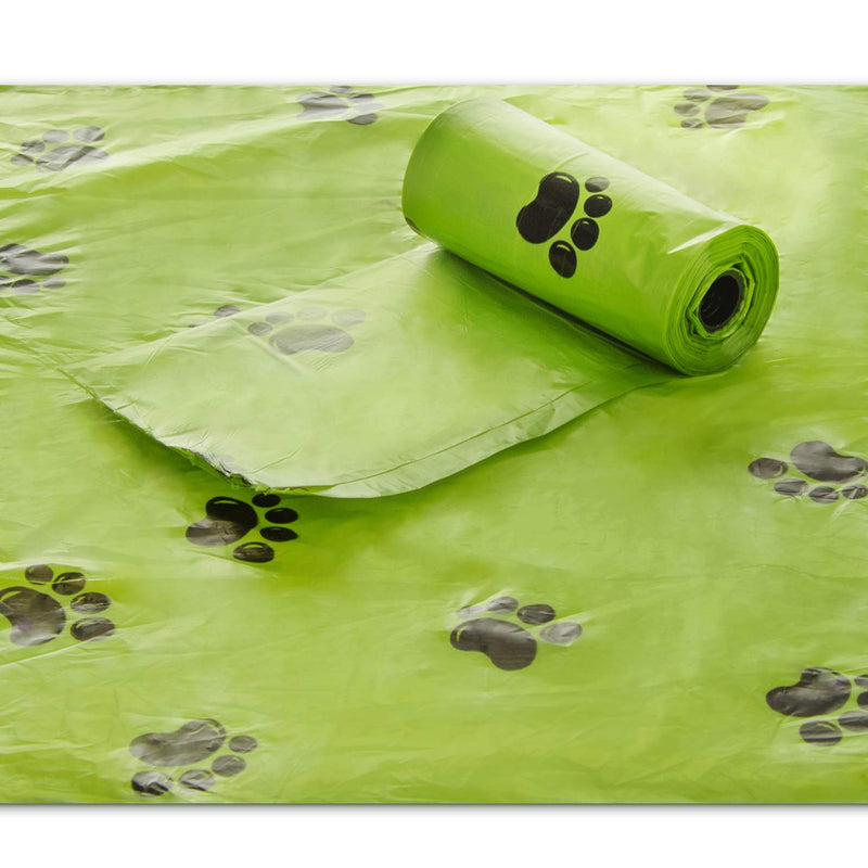 BI0 Dog poop bags with dispenser Compostable poop bags for dogs with dog poop bag dispenser 100% biodegradable dog poop bags with leash holder (300 bags: 20 rolls + 1 dispenser) 300 bags: 20 rolls + 1 dispenser - PawsPlanet Australia