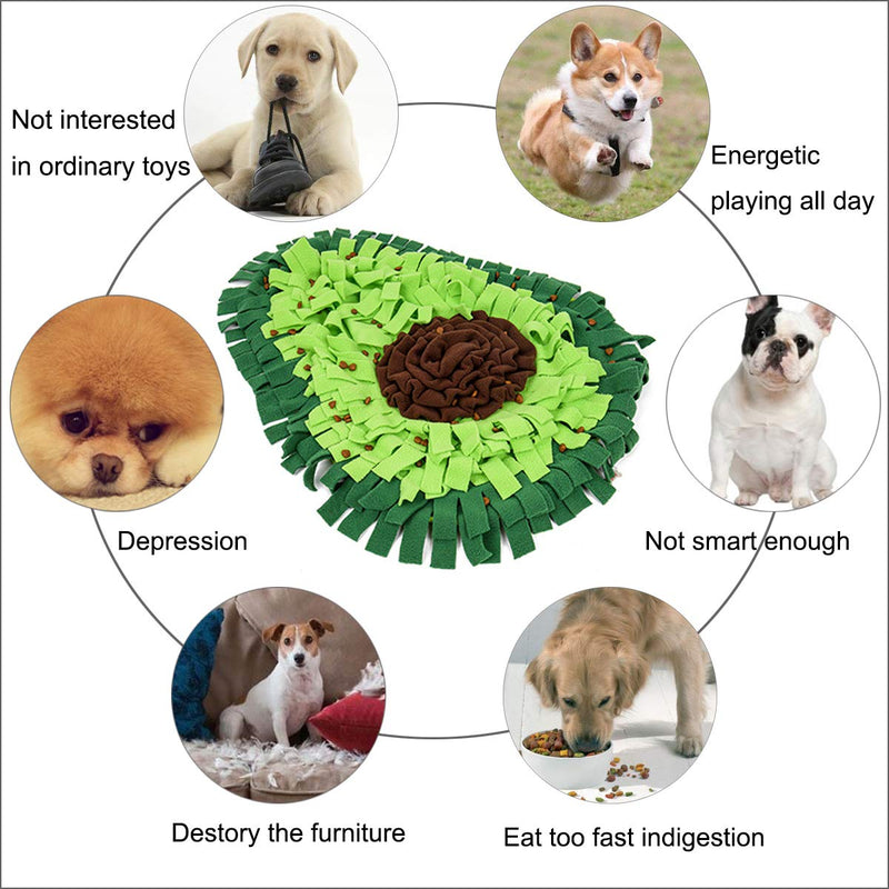 Homrich Dog Snuffle Mat,Pet Dog Feeding Mat Nosework Training Dog Slow Feeding Pad to Ncourages Natural Foraging Skills,Durable Interactive Dog Toys Interactive Food IQ Pet Puzzle Toy Stress Release - PawsPlanet Australia