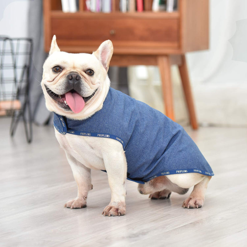 [Australia] - PROPLUMS Reflective Dog Winter Jacket, Windproof Waterproof Dog Sweater for Cold Weather with Reflective Strips Best Gift for Small Medium Dogs M [11''-13''] 
