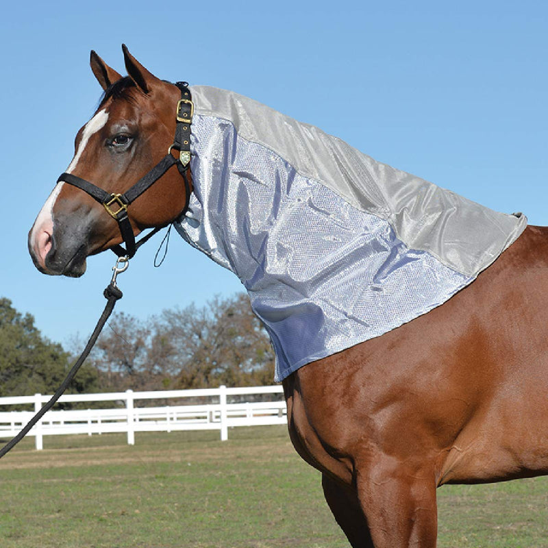 Cashel Horse Fly Sheet, Neck Guard Medium 74"-80" Gray - PawsPlanet Australia