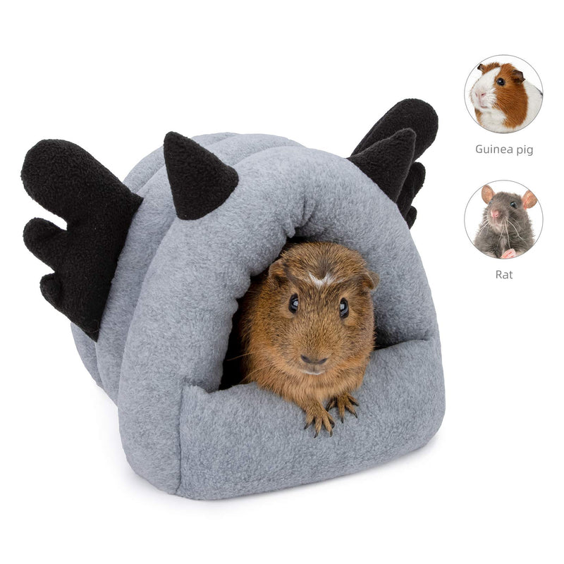 andwe Guinea Pig House Bed Cozy Hideouts for Dwarf Rabbits Bunny Ferrets Rats Hedgehogs Chinchilla (Gray) Gray - PawsPlanet Australia