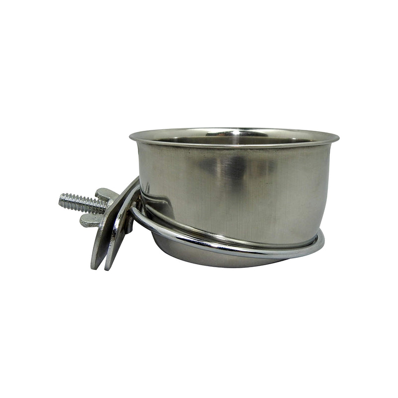 [Australia] - Suncoast Sugar Gliders Clamp Style Stainless Steel 5 oz Hanging pet Bowl/Cup/Dish for Food and Water (3 Pack) 