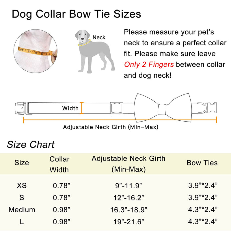 Dog Collar with Bow, Boy Girl Dog Bow Tie Collar for Puppy Small Medium Large Dogs, Soft & Comfortable Blue Elephant Collars, Cute Adjustable Bow Tie Collar for Dogs Cats XS - PawsPlanet Australia