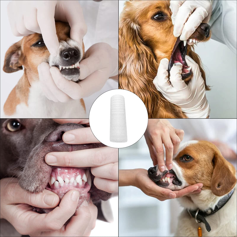 VOSSOT Dog Toothbrush Fingerling Reusable, Dental Care Dog, Dog Toothbrush Cat Toothbrushes-Fingers Toothbrushes, Washable Durable, Clean Pet Toothbrush Made of Knitted Fabric (Pack of 12) - PawsPlanet Australia