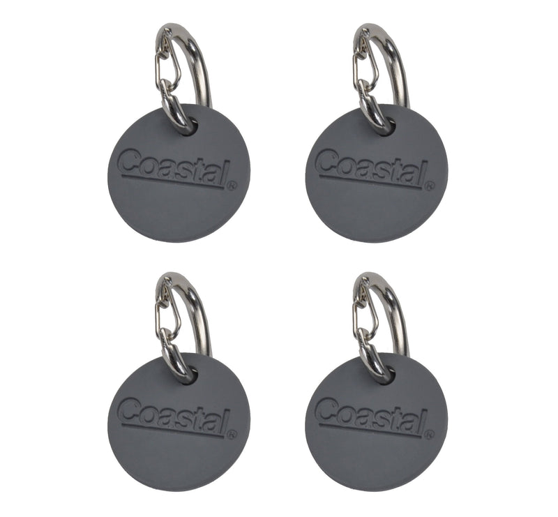 [Australia] - Coastal Pet Products EZ Change Dog ID Clip with Silencer | 2-ID Clips + 2-Silencers per Pack | (2-Pack) 